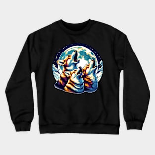 Pembroke Welsh Corgis Howling Crewneck Sweatshirt